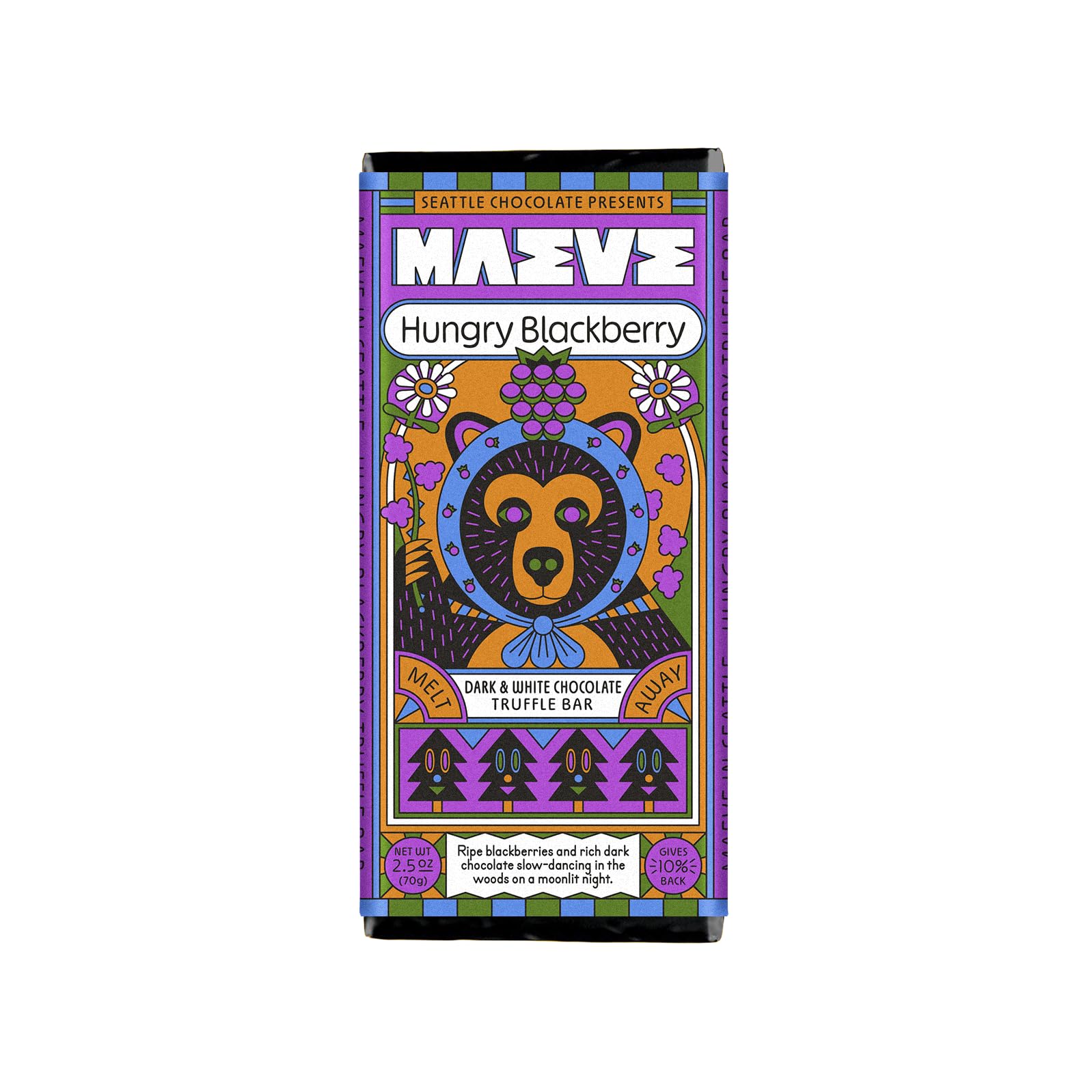 Maeve Chocolate Hungry Blackberry Truffle Bar