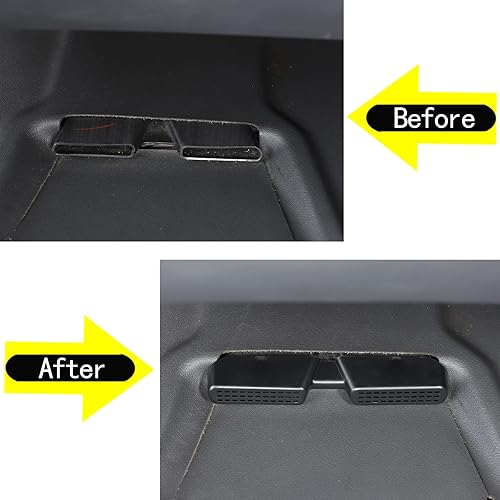 Miniatura 5 de Aunginsy Cubierta de ventilación de aire para asiento trasero, rejilla de ventilación de flujo de aire, ajuste para Toyot@a FJ Cruiser 2007-2021,