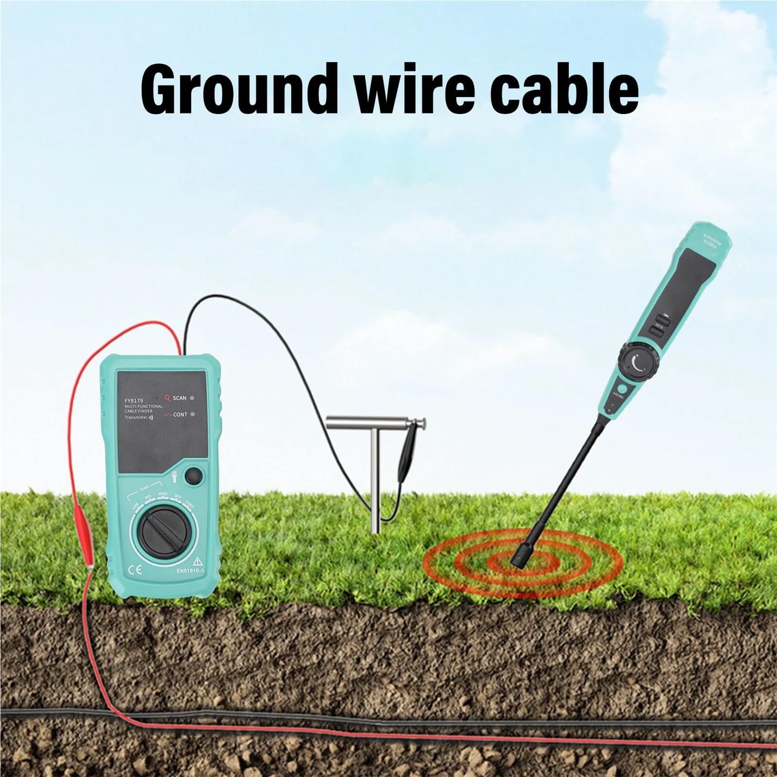Probador de cables, localizador de cables subterráneos, detector de cables multifuncional antiinterferencias for electricistas.
