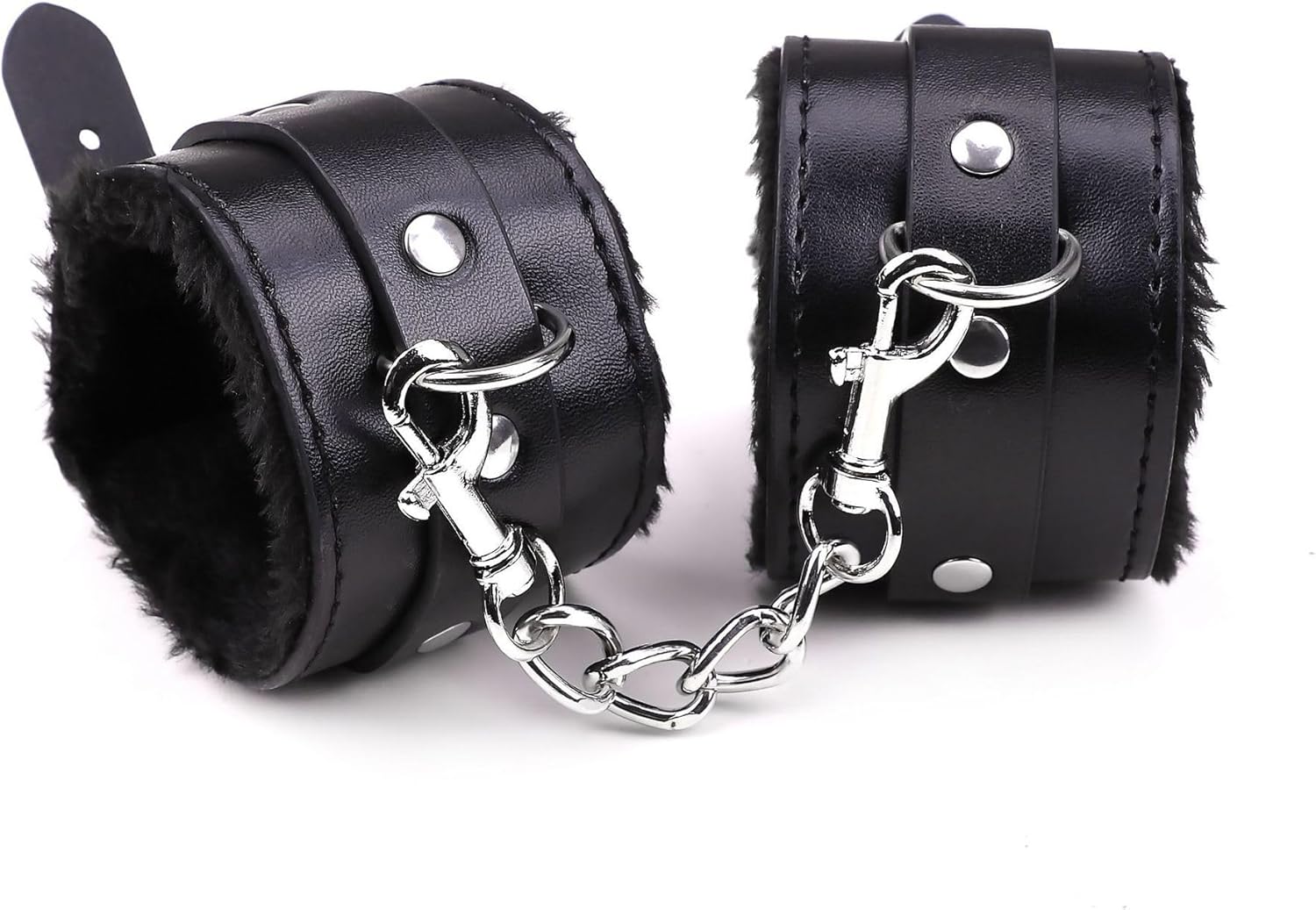 Punk Wrist Leather Handcuffs Bracelet Adjustable PU Leather