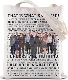 TV Show Inspired Tote Bag Office Inspired Reusable Grocery Shopping Bag TV Series Shoulder Bag (Said Tote), Medium