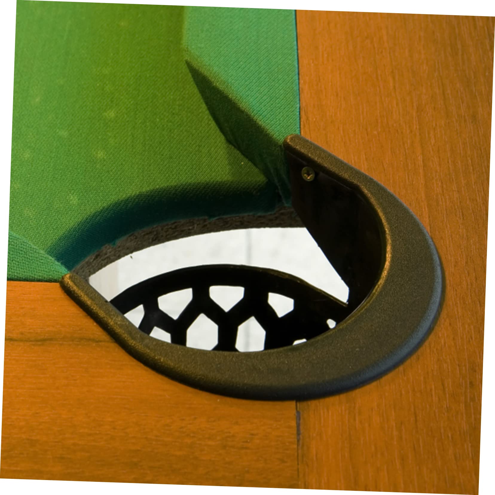 Toddmomy Lot De 6 Doublures De Poche pour Table De Billard 4 Coins Et 2 Côtés en Plastique Noir 4.72X2.56X0.79 Pouces Accessoires Billard Faciles À Installer pour Bar Et Maison