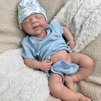 19 Inch Pascale Girl Realistic Reborn Baby Dolls Silicone Full Body, Newborn Doll That Look Real Anatomically Correct Girl, Caucasian