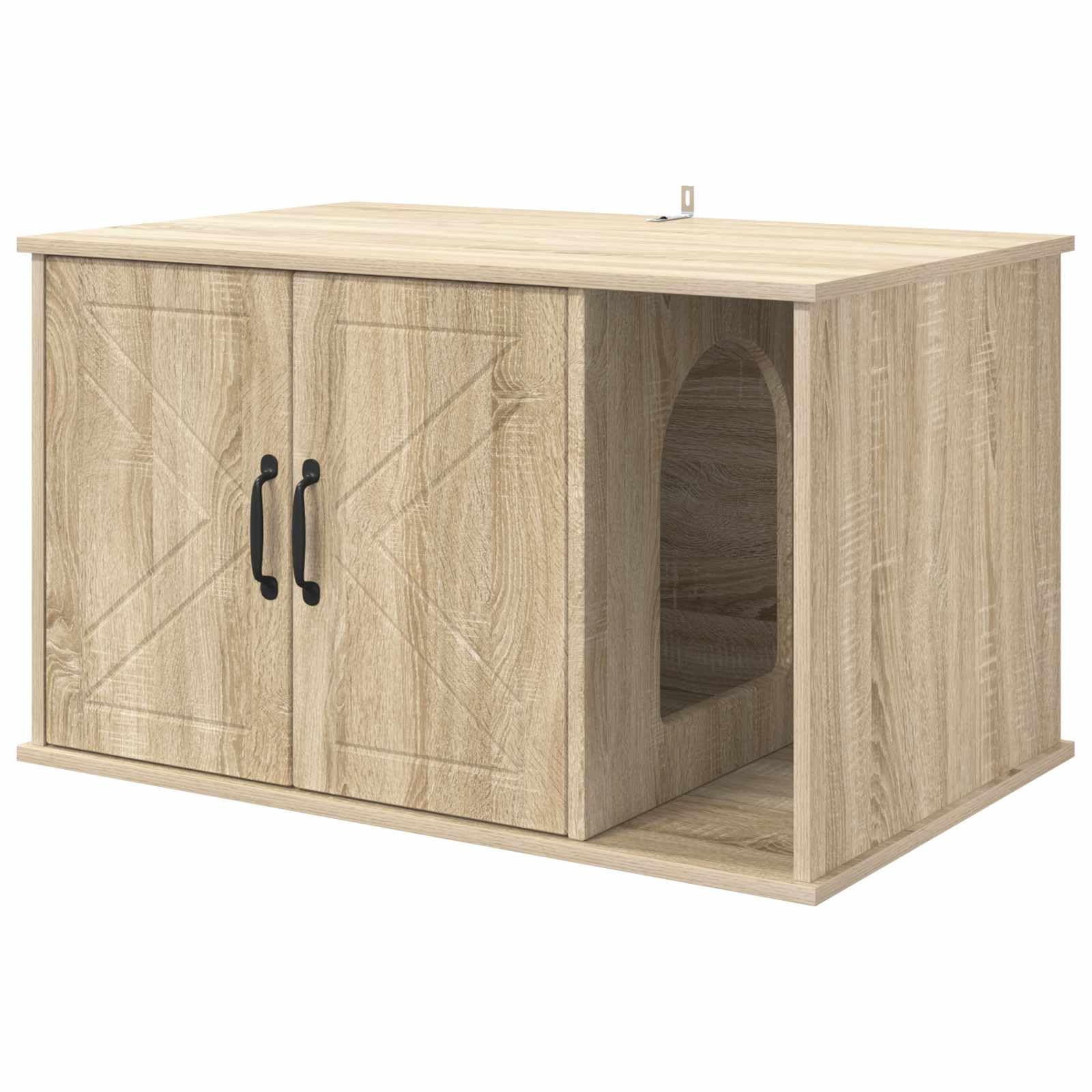 Maison pour chat en bois Sonoma 85x55cm avec niche intégrée