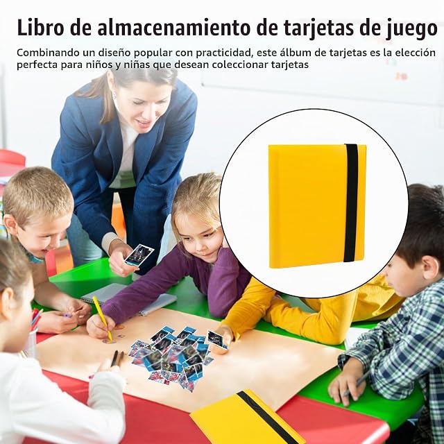 Foto 3 de 8 de álbum Cartas, Archivador de Cartas Coleccionables con 4 Compartimentos, 20 Páginas, 160 Tarjetas de Capacidad