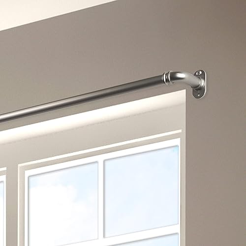 Miniatura 3 de Rod Desyne BOT63-285 - Barra de cortina opaca de 58 pulgadas, 28-48 pulgadas, níquel satinado