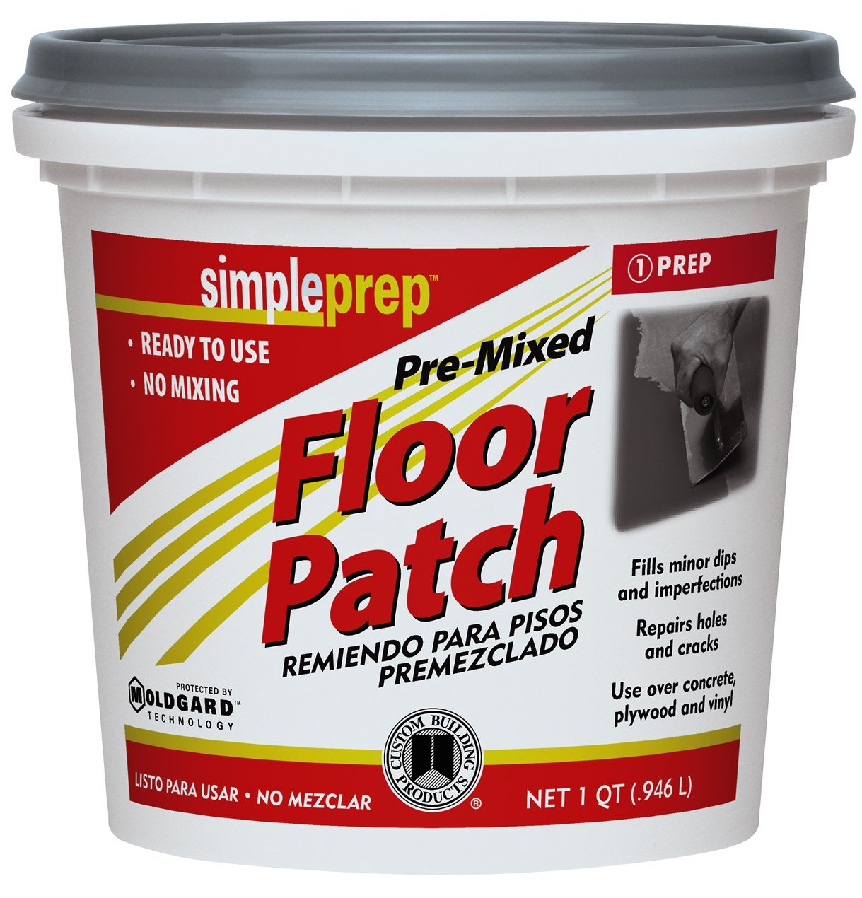 Custom Building Products SimplePrep Ready to Use Gray Patch 1 qt.