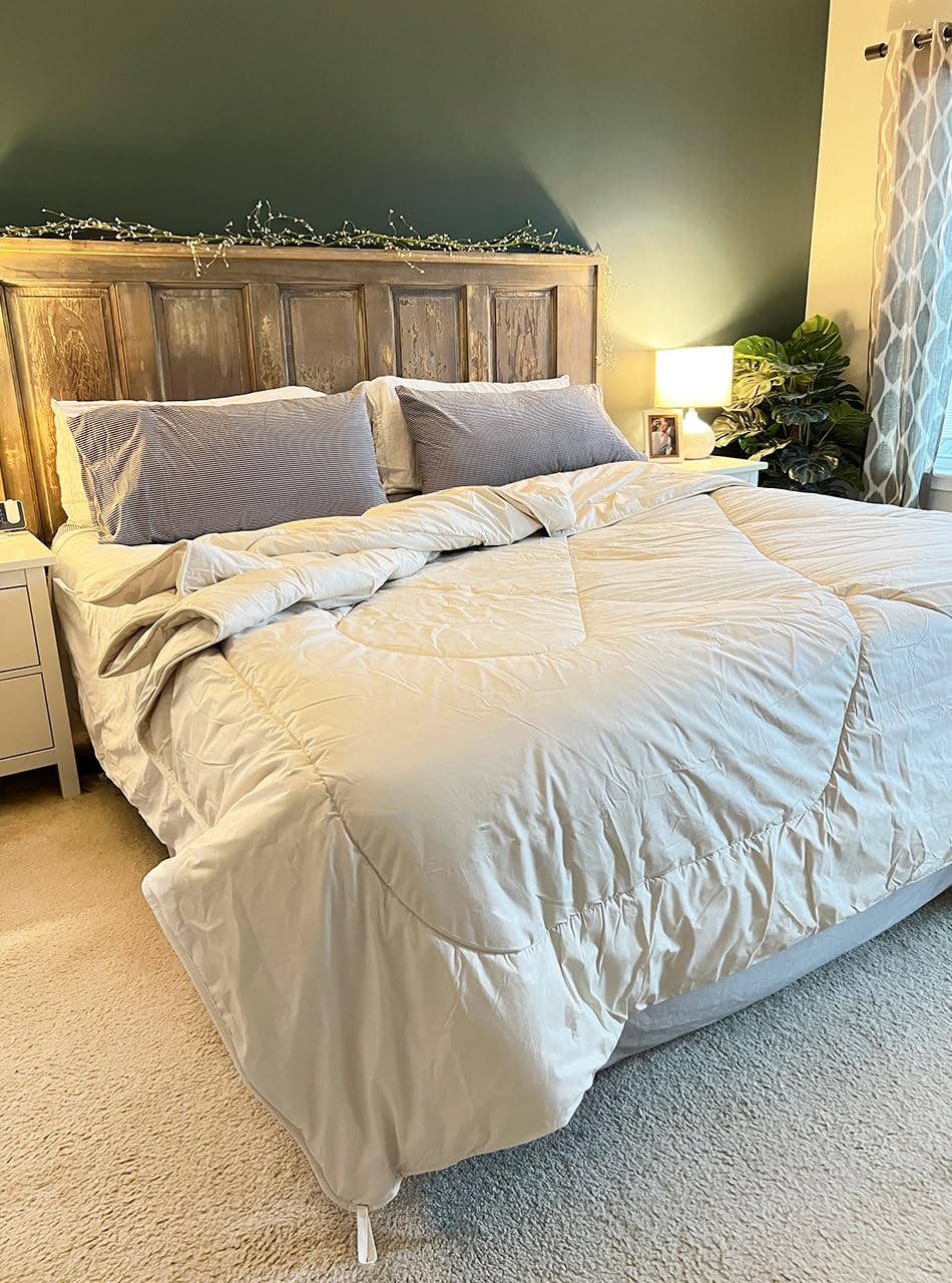 Alpaca Duvet - Hypoallergenic Comforter/Down Alternative - 100% Alpaca Wool Filling with 100% Pima Cotton Casing | Polar Heavy Weight ~ New (King/Cal King)
