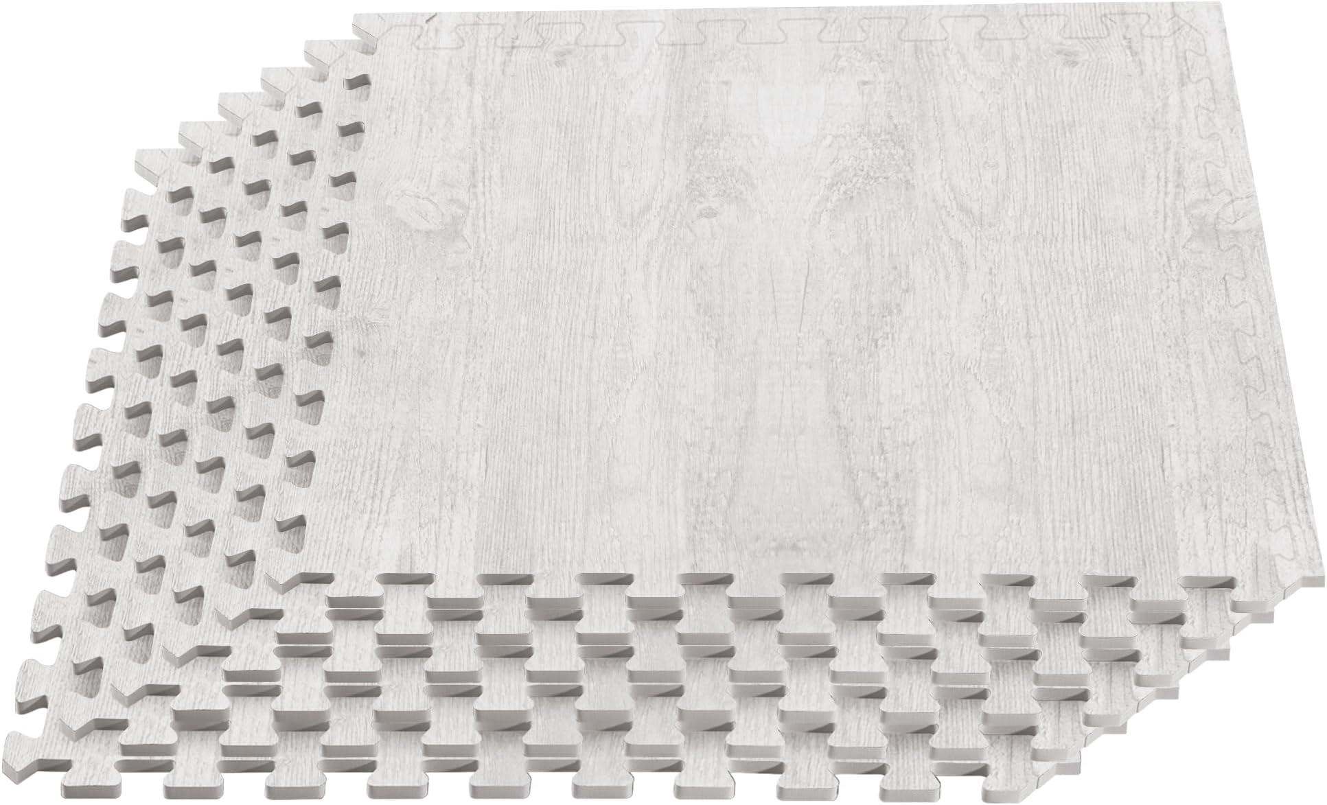 We Sell MatsForest Floor Farmhouse Collection 3/8 Inch Thick Printed Wood Grain Mats, 24 in x 24 in