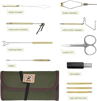 Fly Tying Tool Kit with Pouch