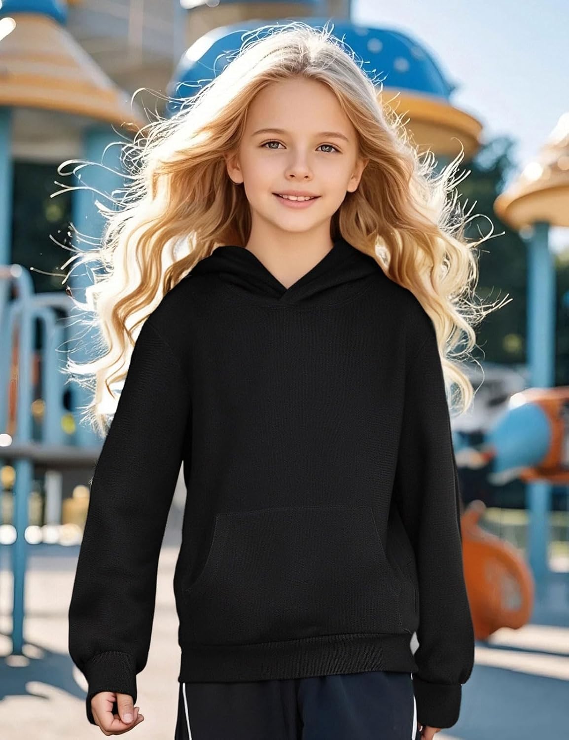 COSLAND Boys Hoodies Solid and Holiday Sweatshirt Kids Cotton Long Sleeve Hooded, X-Small-Large - Image 4