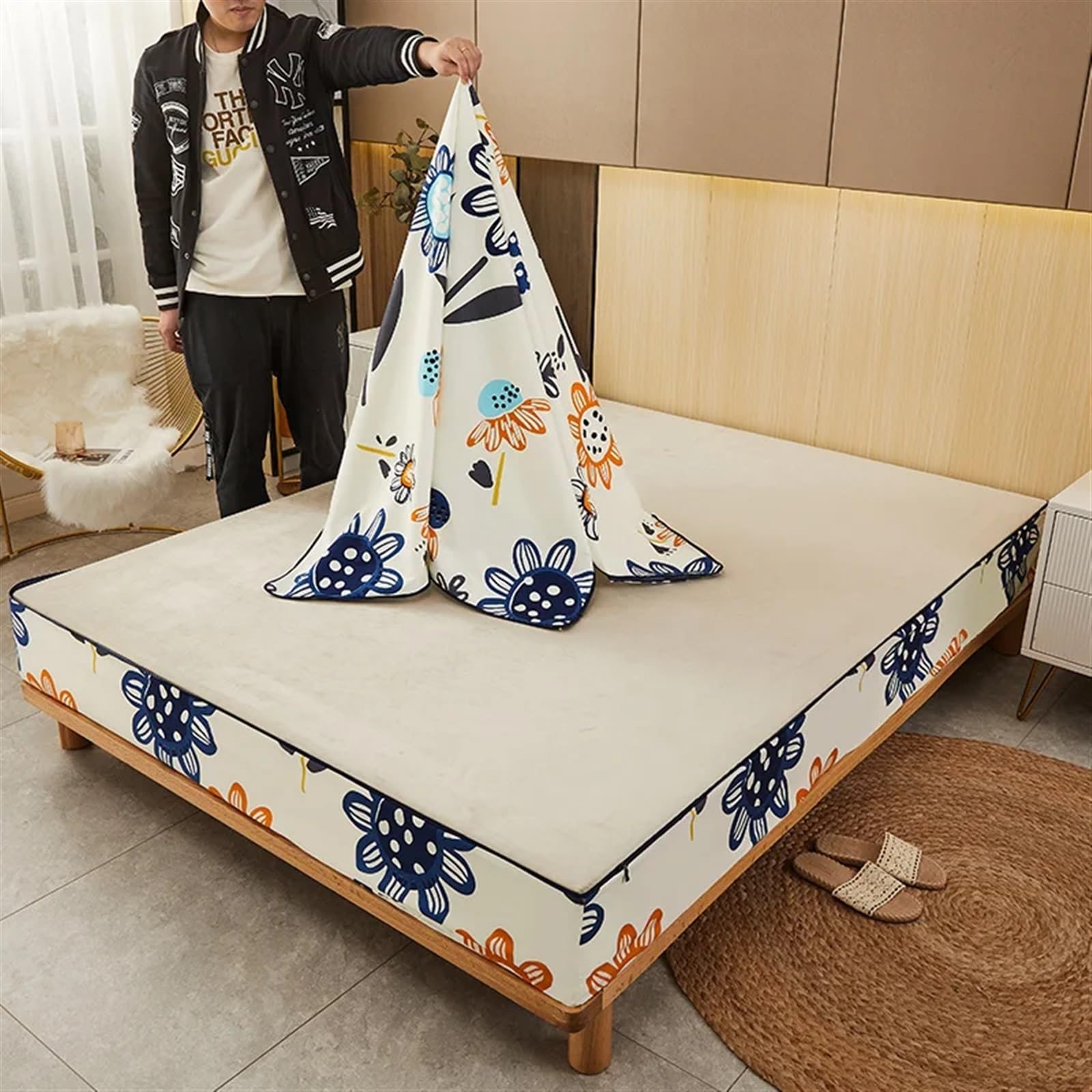Protector Colchon Impermeable Funda de Cama Impermeable
