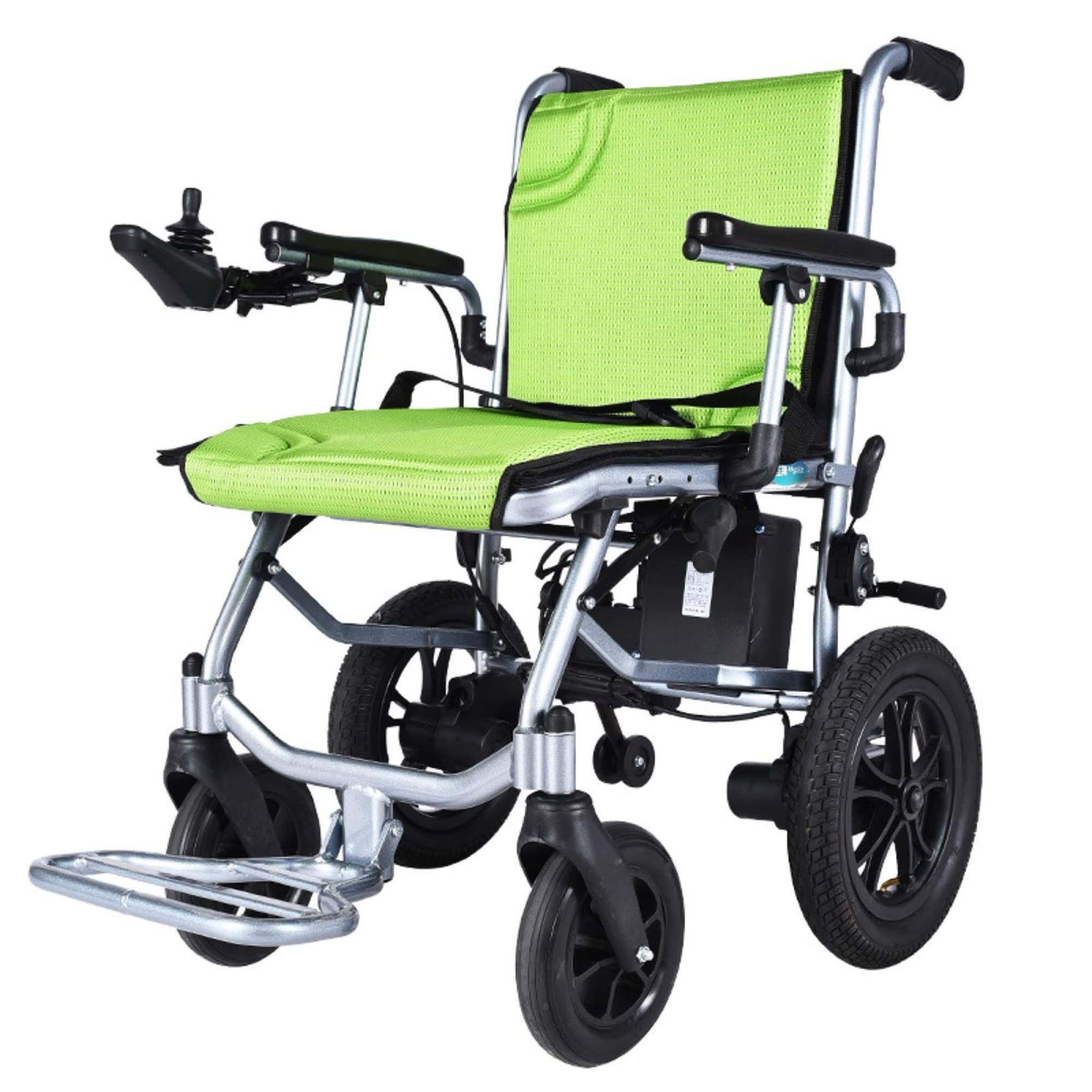 Sedie a rotelle elettriche per Adulti, Sedia a rotelle Leggera Pieghevole Sedia a rotelle elettrica a Doppio Motore per Tutti i Terreni per Anziani disabili