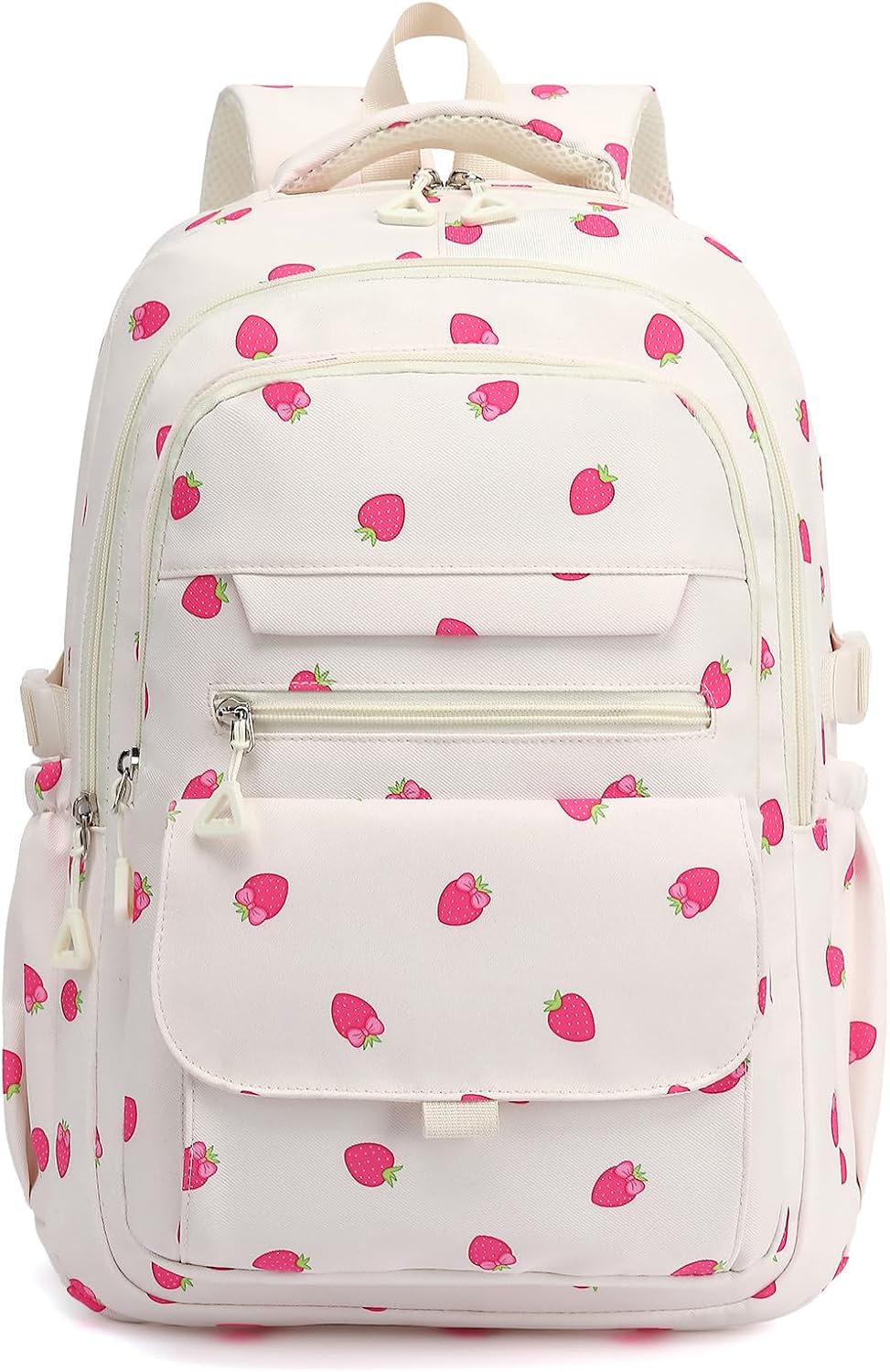 Phaoullzon Girls School Strawberry Backpack for Kids Kawaii Bookbag College Daypack,Strawberry