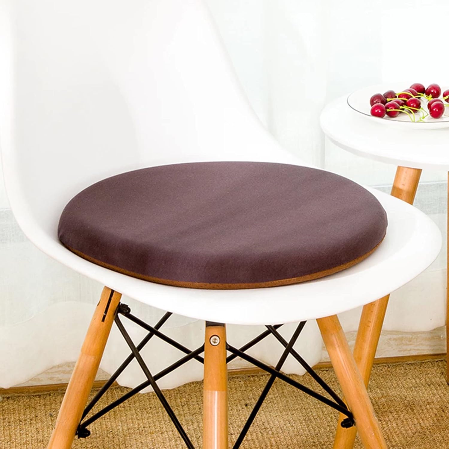 LUYAJYI 16 Inch Round Chair Cushions Set of 4, Dining Room