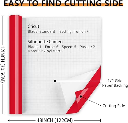 Miniatura 102 de Lya Vinyl - Vinilo permanente negro brillante, rollo adhesivo permanente de 12 pulgadas x 50 pies para máquina de corte, rollo de vinilo para Negro