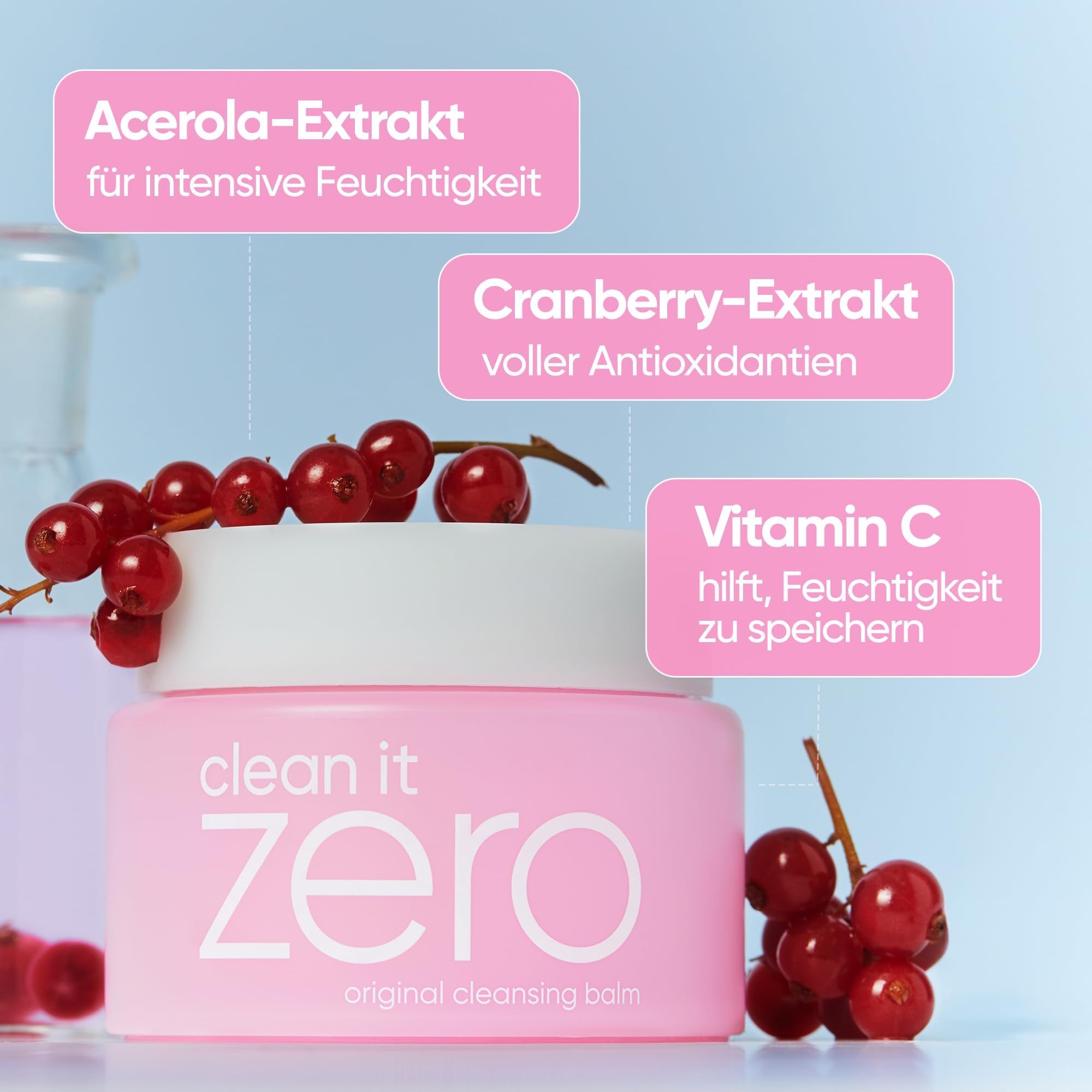 BANILA CO Clean It Zero Original Reinigungsbalsam | Veganer koreanischer Make-up-Entferner | Für alle Hauttypen | Mit Acerolakirsche & Vitamin C (180 ml)