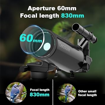 Maksutov-Cassegrain Telescopes for Adults Astronomy, 80-90mm Aperture 850-1250mm Catadioptric Compound Telescope, Compact Portable Travel Telescope, w. Pro Tripod & Phone Adapter (60830)