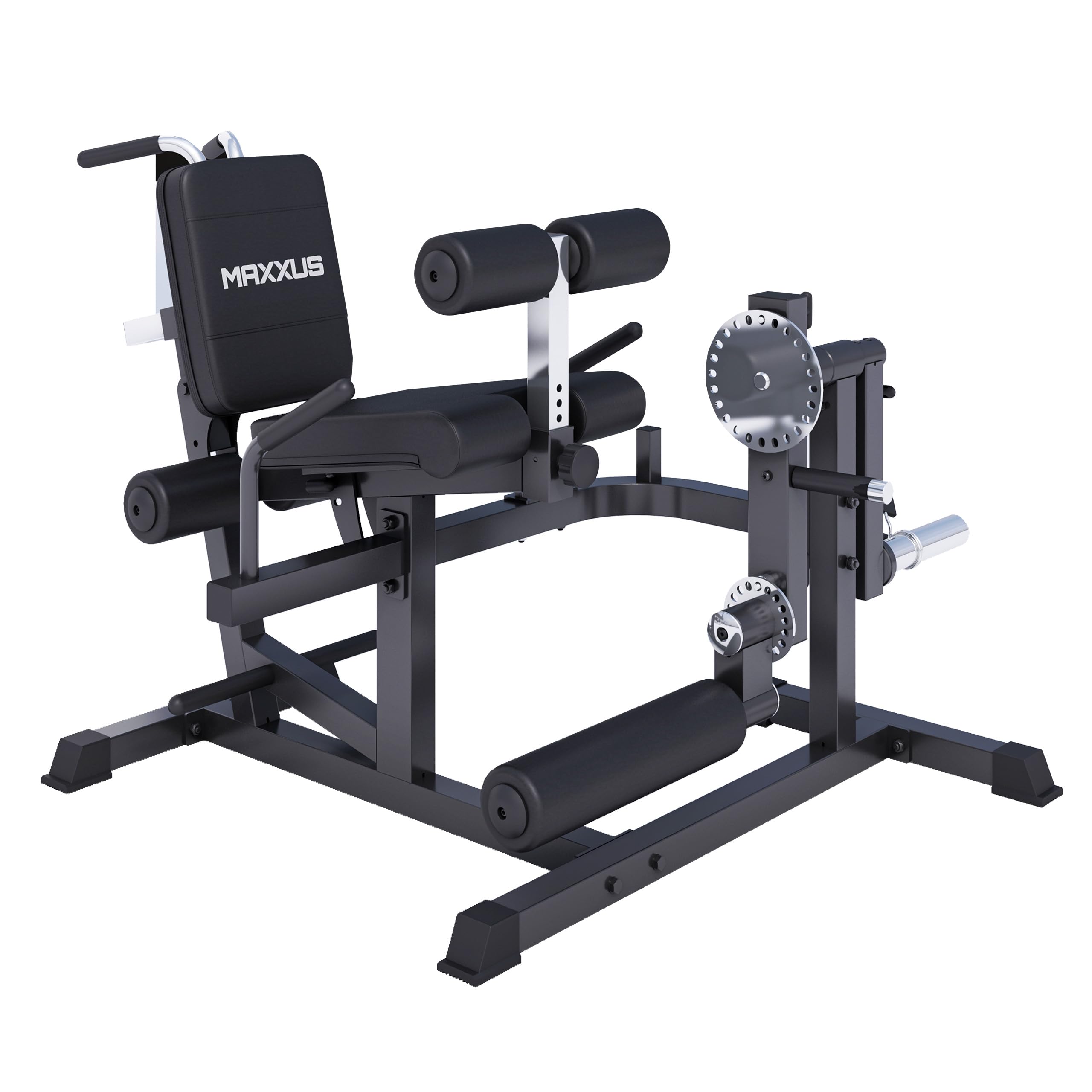 MAXXUS Machine Musculation Pro - Multifonction, Leg Curl, Developper Coucher, Positions Réglables, Pieds Antidérapants, Charge Max 100kg - Appareil Musculation, Fitness Materiel, Sport, Home Gym