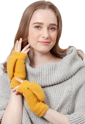 Be Your Own Style BYOS Women's Winter Speckled Cozy Fleece Lined Flip Top Conver