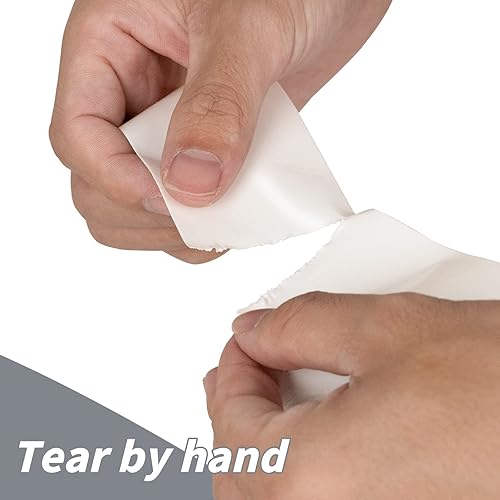 Miniatura 3 de Oleitodh Paquete de 12 Cintas de Conducto Blancas de Uso Pesado, 8.3 Mil de Grosor, 2 Pulgadas x 30 Yardas, Resistencia Industrial Fuerte, Flexible,