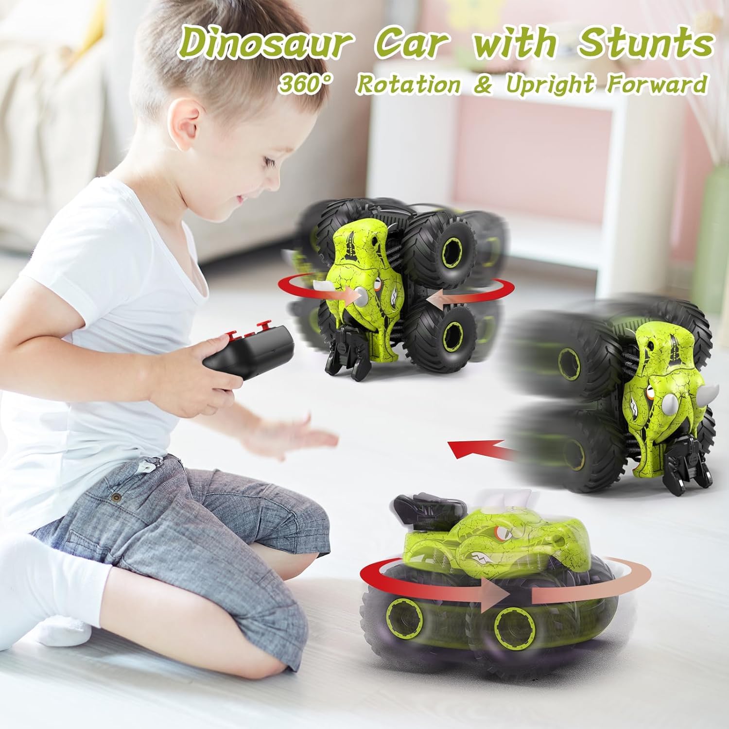 Amazon.co.jp: ラジコンカー リモコンカー 恐竜車 こども向け RC