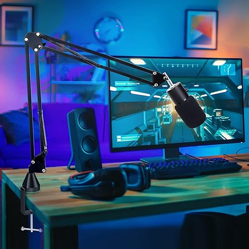 Miniatura 4 de YOUSHARES Razer Seiren X - Brazo de montaje en pared para micrófono Razer Seiren X, montaje en superficie vertical y clip de montaje de pared de