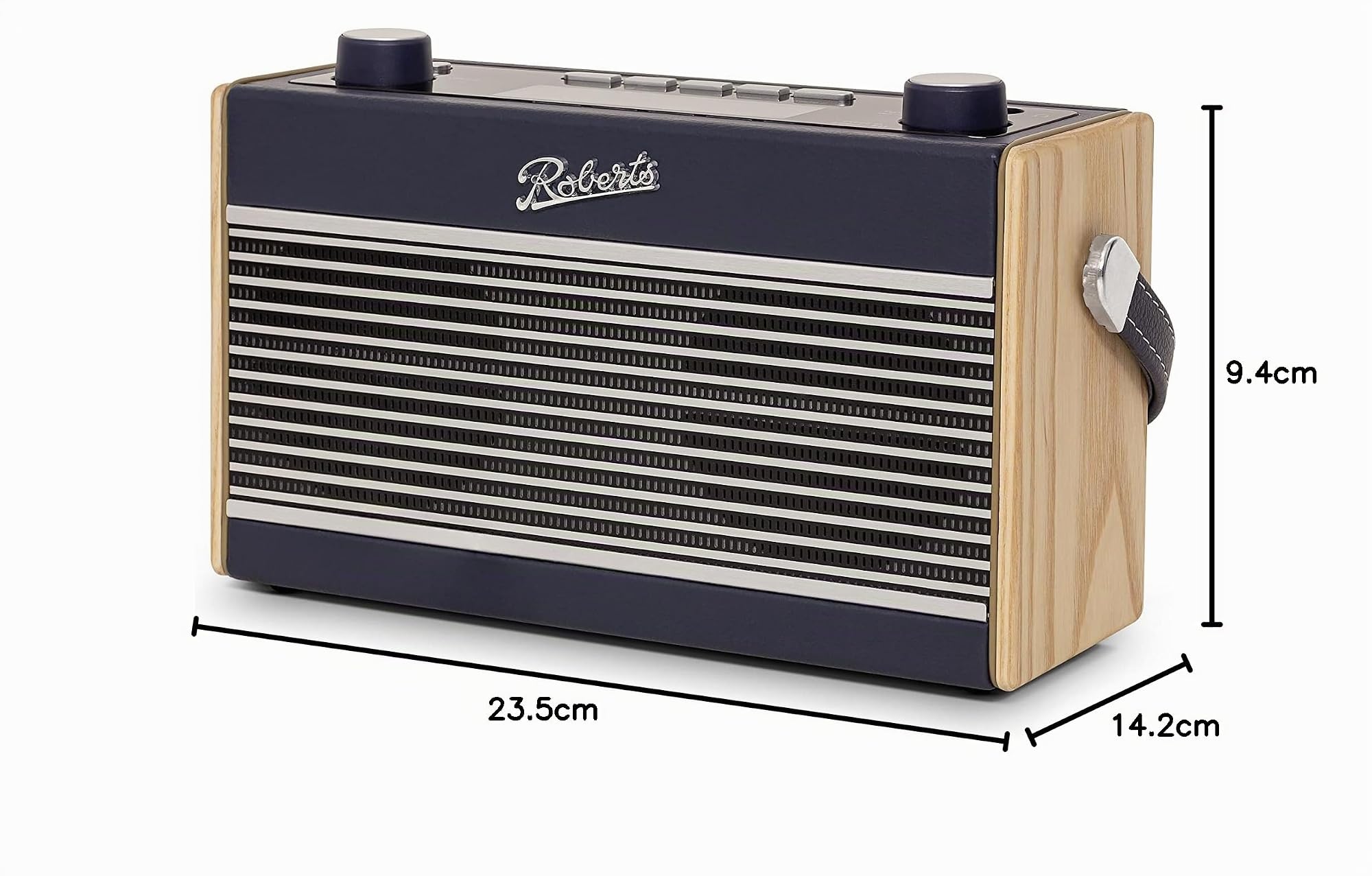 Roberts Radio Rambler BT Stéréo - Radio Portable, Dab+/FM/Bluetooth - Bleu Marine