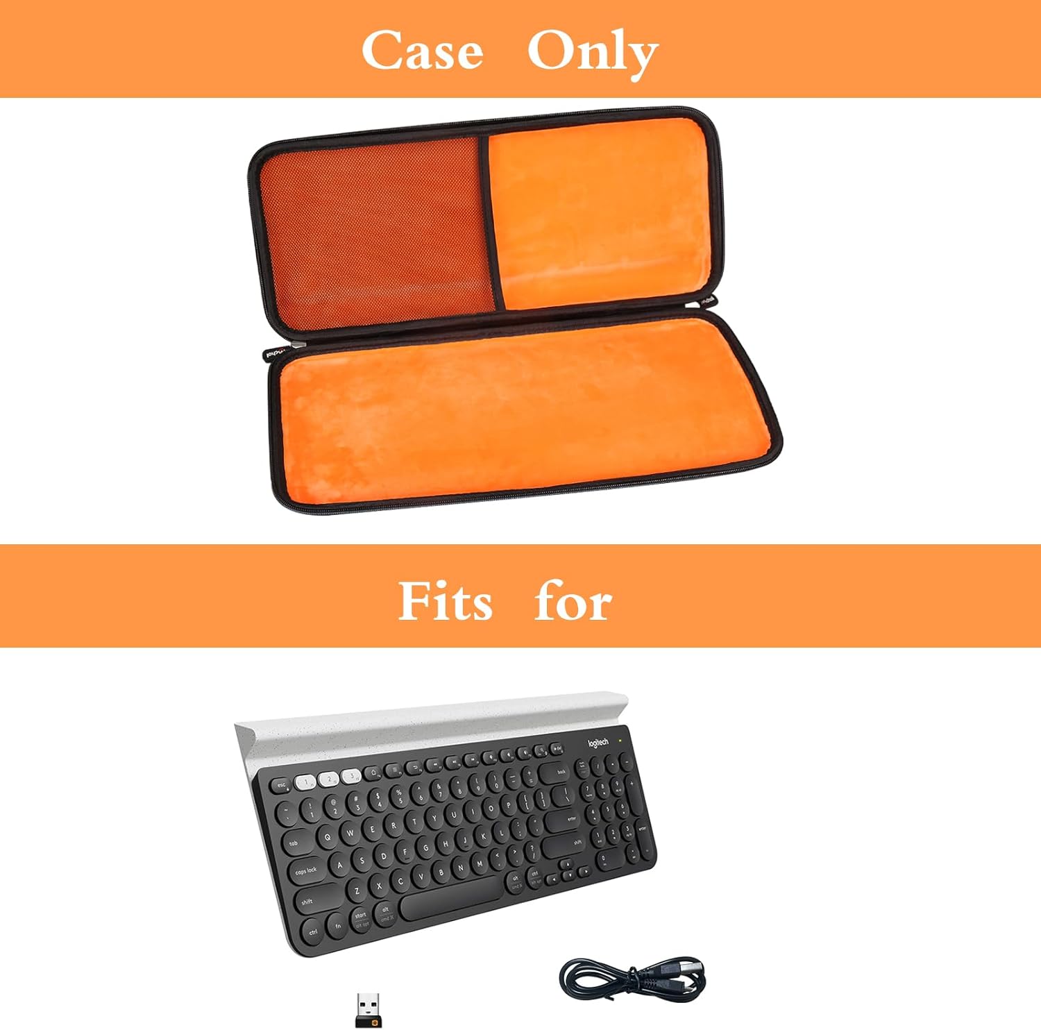 Mchoi Hard Case Suitable for Logitech K780 Multi-Device Wireless Keyboard, Waterproof Shockproof Keyboard Protective Case, Case Only - Image 7