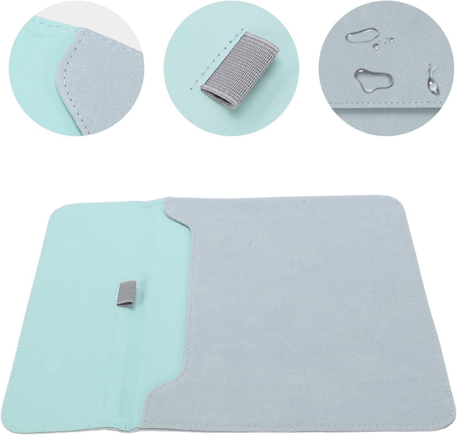 ASHATA Sleeve Case for 10.2 Inch for Kindle Scribe 2022 2024, Protective Pouch Bag Case Cover Magnetic Closure for E Reader for Elipsa 10.3 Inch (Light Blue)