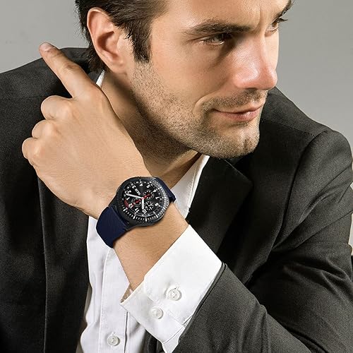 Miniatura 7 de TOOLAIK Correa de reloj de 0.866 pulgadas compatible con Samsung Galaxy Watch 3 de 1.772 pulgadasGalaxy Watch 1.811 pulgadasGear S3 FrontierClassic,