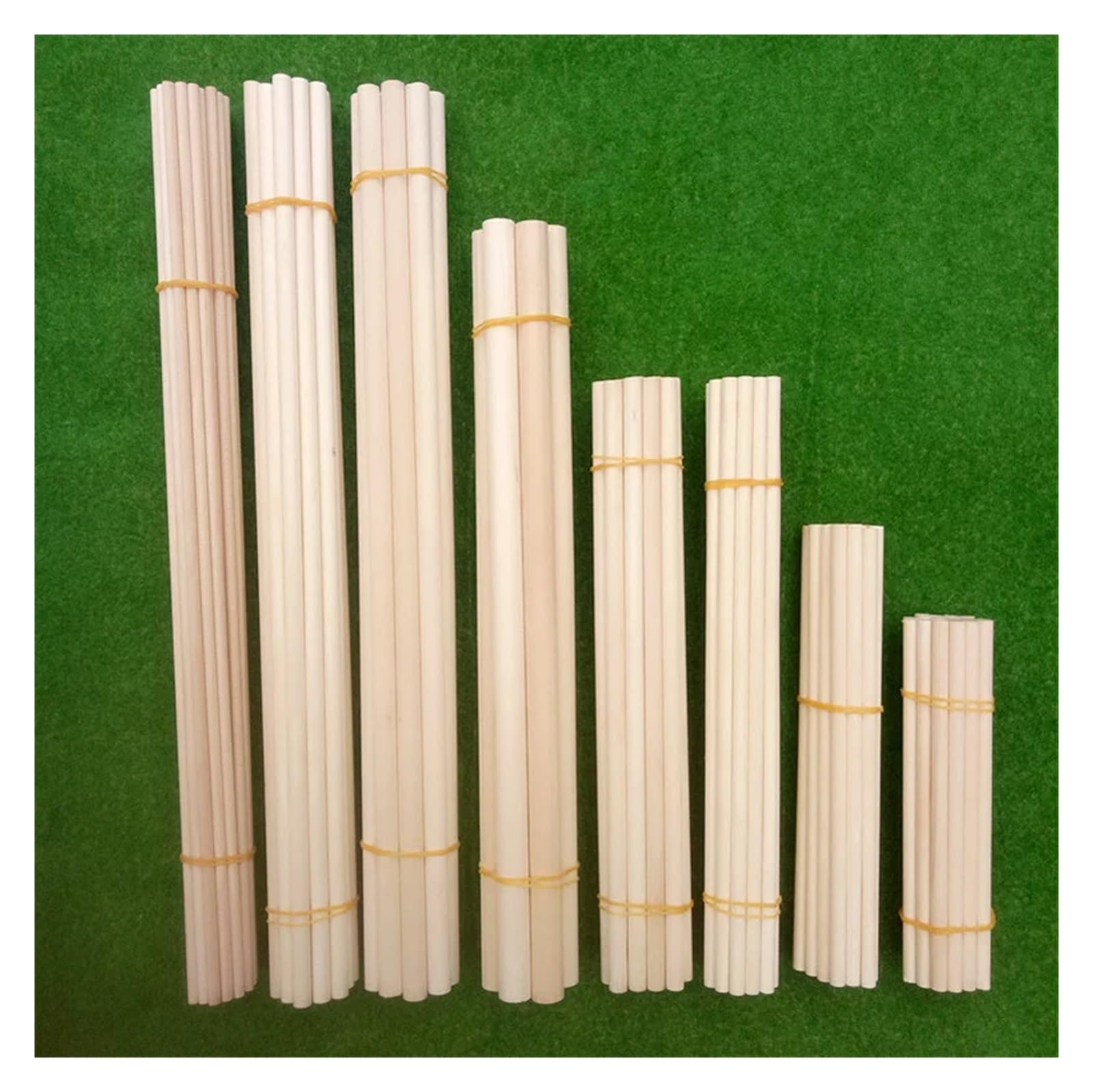 50 Uds. Palitos De Madera For Manualidades, Palitos De Madera A Granel For Manualidades, Palitos De Madera For Manualidades para proyectos de Bricolaje, Arte y Manualidades(200MM_6MM)