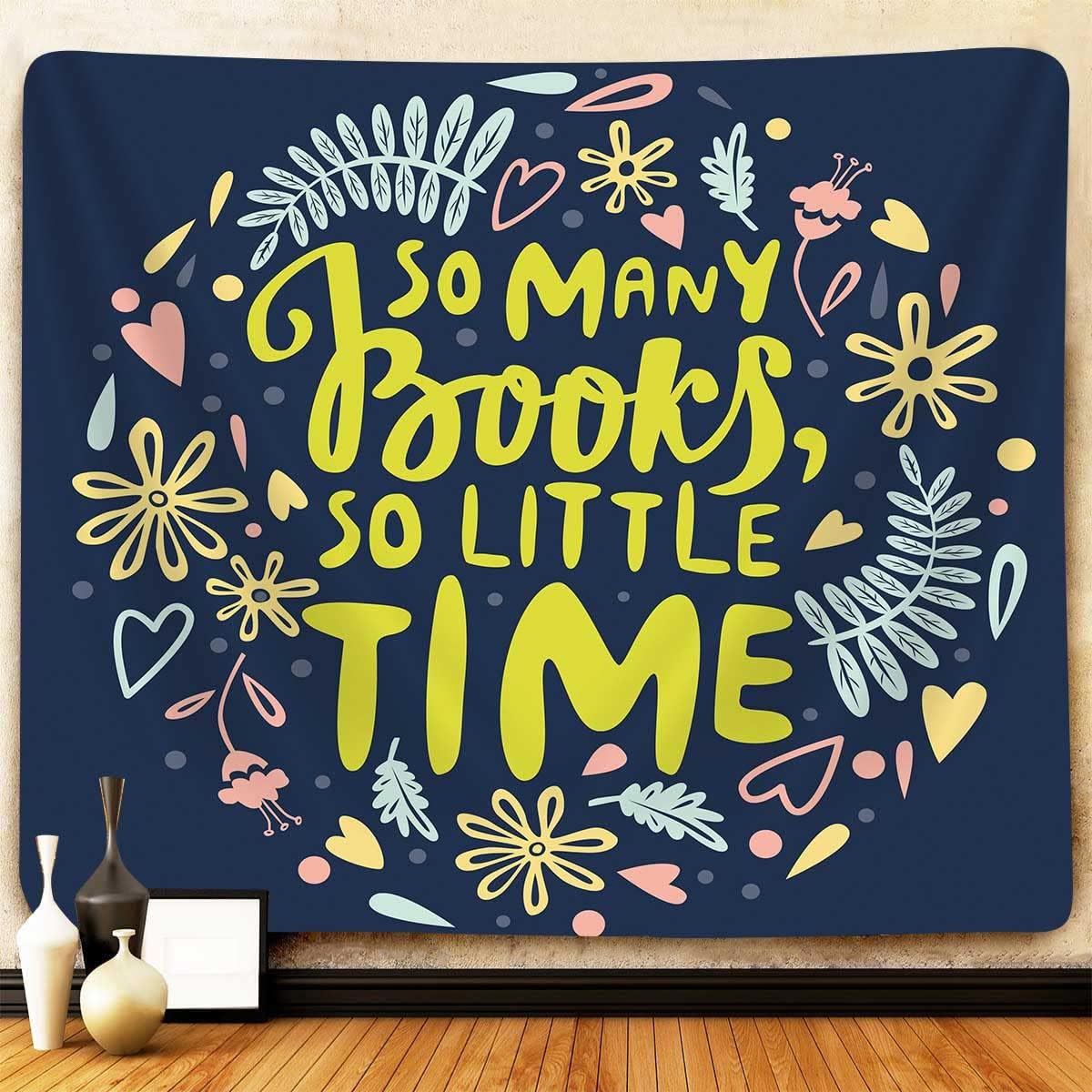 Read Books Tapestry Wall Hanging, Reading Motivational