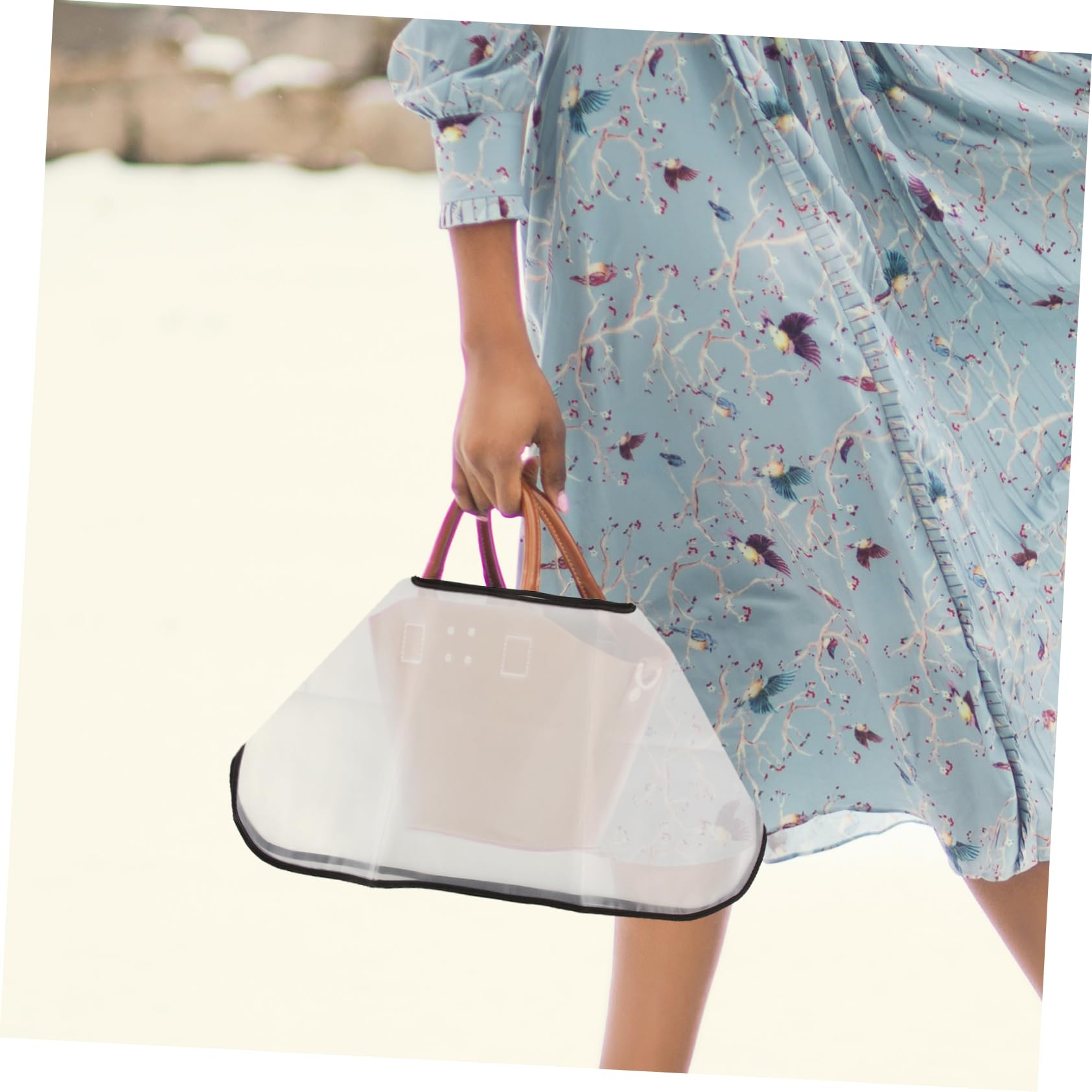 5piezas Cubierta para Bolso De Mano Protector De Transparente De Funda Resistente para Actividades y Camping