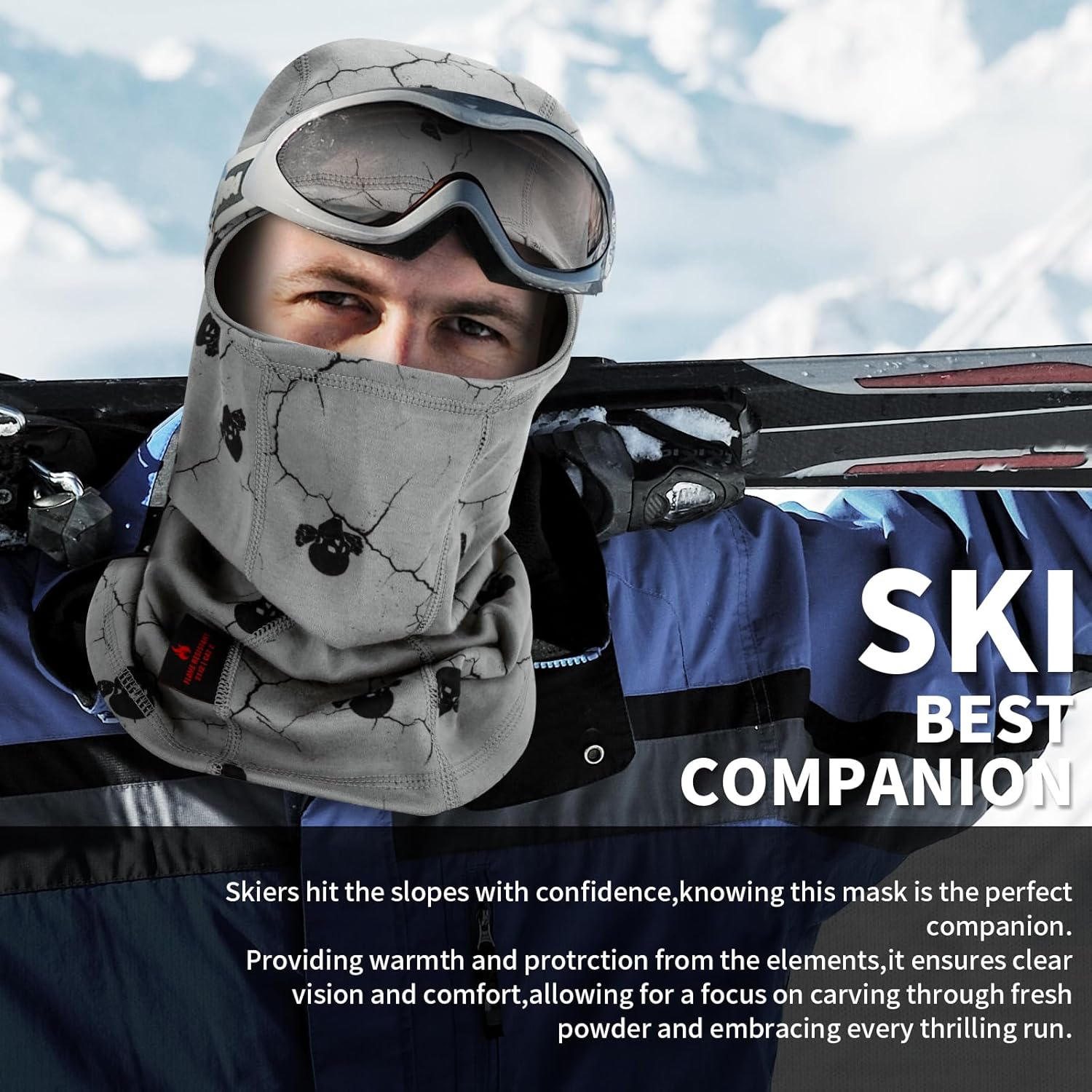 FR Face Mask for Men – Fire Resistant Balaclava Welding Head Cover, 100% Cotton Full Face Hood & Neck Protector