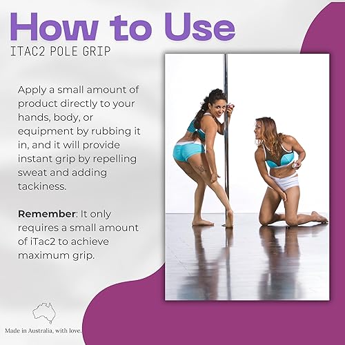 Miniatura 5 de iTAC2 Nivel 4 (extra fuerza de agarre) Total Control Absoluto Dance Polo Fitness Sports 79/100 pulgadas
