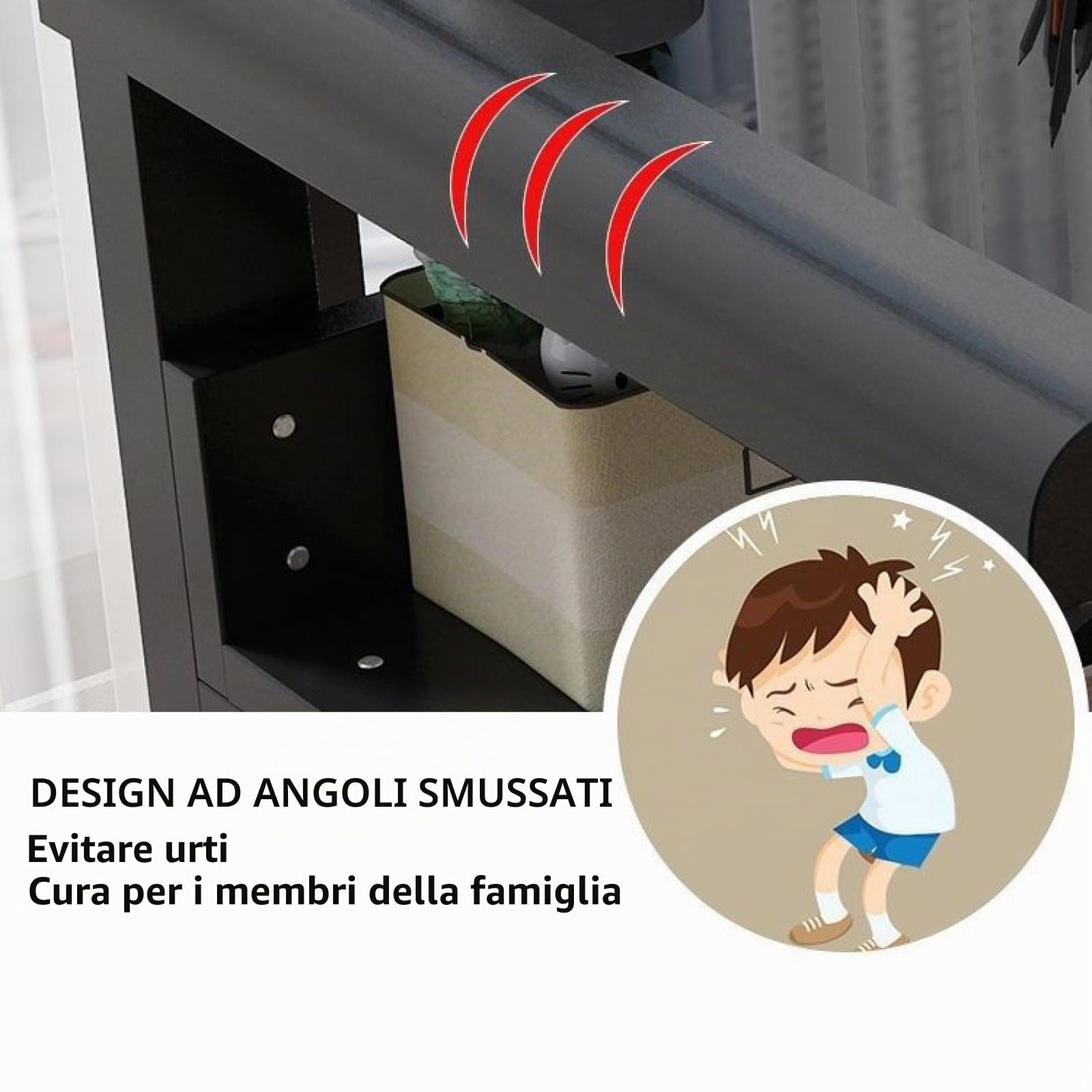 Scrivania per Computer in Vetro temperato con Ripiani portaoggetti - Scrivania da Gioco Semplice e Moderna Rosa per Ufficio Domestico - Ampia postazione di Lavoro (100x60x75 cm)