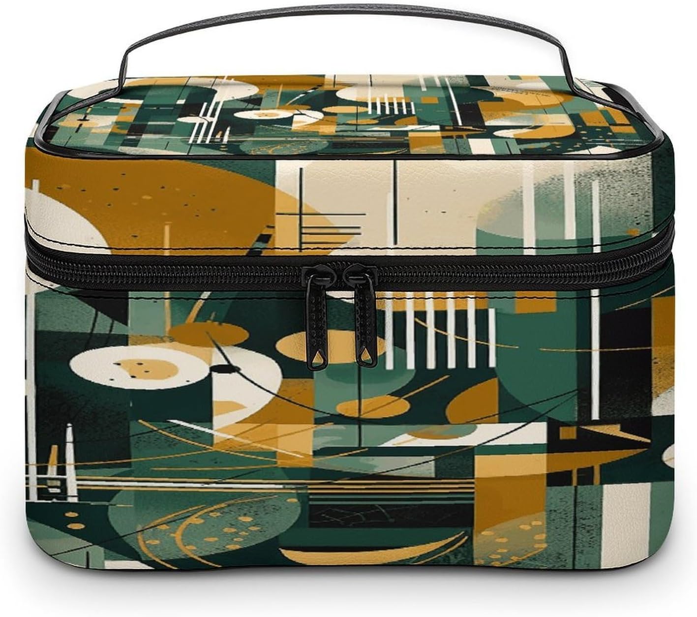 Abstract Painting of Lines Travel Makeup Bag Cosmetic Bag Toiletry Bags