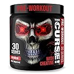 JNX SPORTS The Curse! Pre Workout Powder for Men & Women, Caffeine, Beta-Alanine, Creatine, L-Citrulline, 30 Servings, Watermelon Flavor - Boost Energy, Strength & Focus