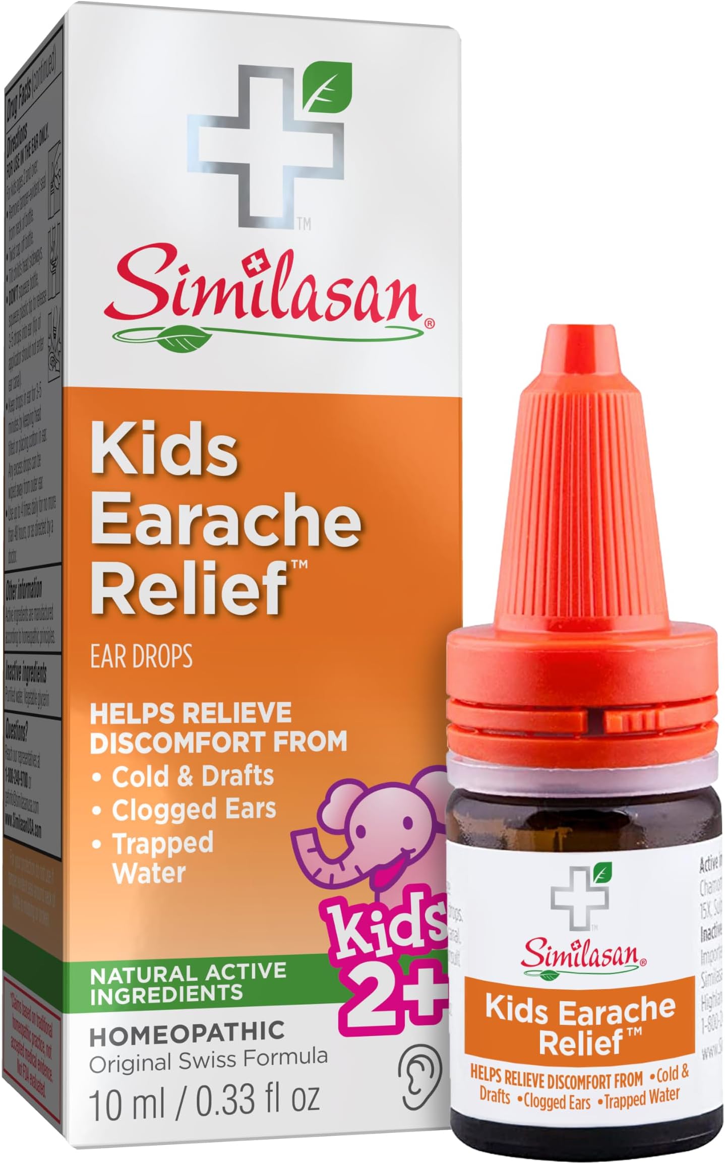 Kids Ear Relief Drops, 0.33 Ounce | Relief for children, homeopathic earache drops, ear care, kids ear drops, chamomile, gentle formula