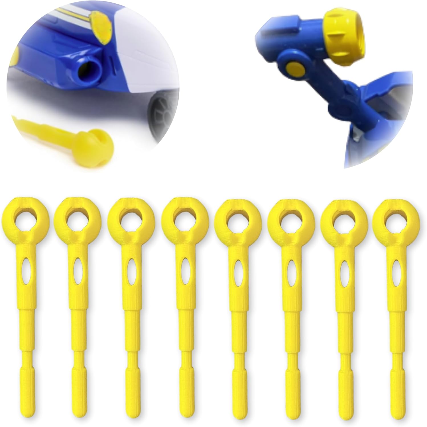 8-Pack Replacement Projectiles For Action Figure & Hero Helicopter, Replacement Projectiles for Air Rescue Chase, Kids Toys for Boys & Girls, Replacement missiles For Dog Paw Helicopter toy