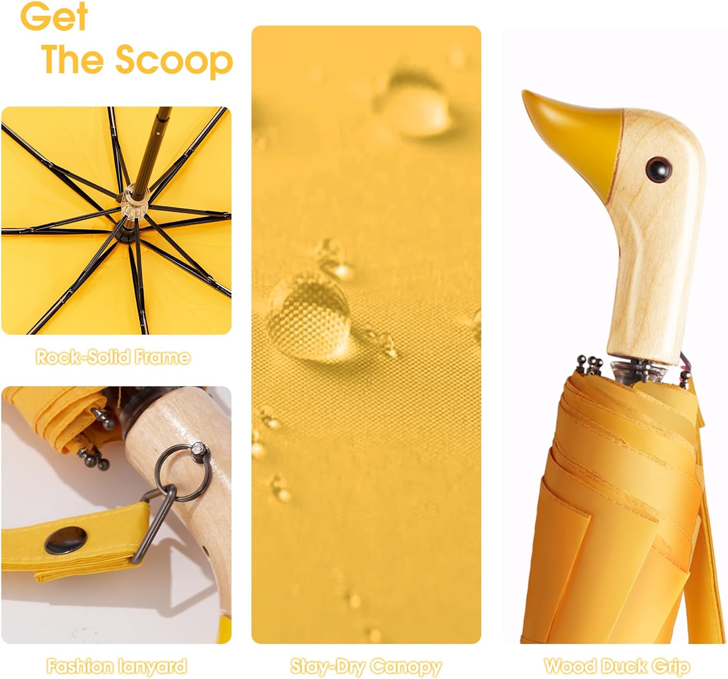 Duck Umbrella – Cute Duck with Adorable Duck Handle, The Perfect Duck Umbrella for Duck Lovers - Image 7