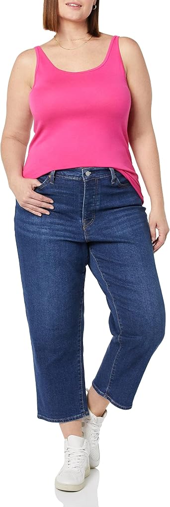 Amazon Essentials Women's Slim-Fit Thin-Strap Tank Top, Pack of 2