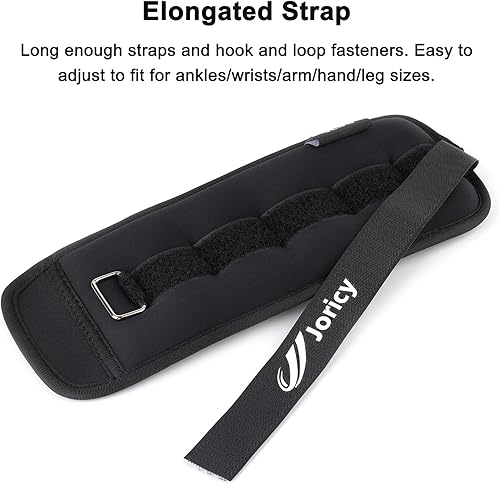 Miniatura 3 de Pesas de tobillo de 123468101220 lb, 1 par de pesas para muñecas, piernas y brazos para mujeres, hombres y niños con correas ajustables para correr,