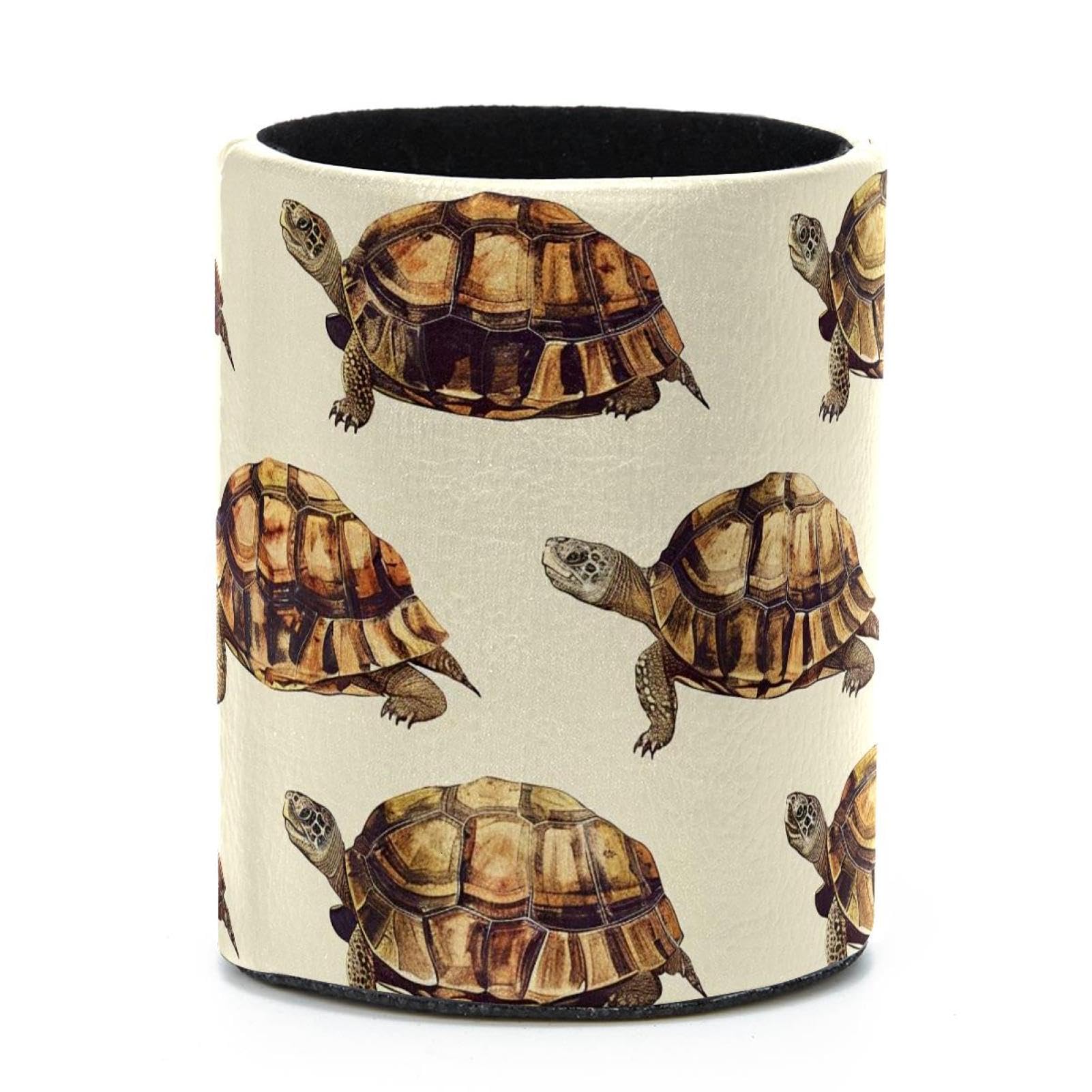 VAPOKF Round Pencil Holders for Desk, Turtles Pen Holders Pen Pot Makeup Brushes Storage Desktop Stationery Supplies Organiser for Home Office