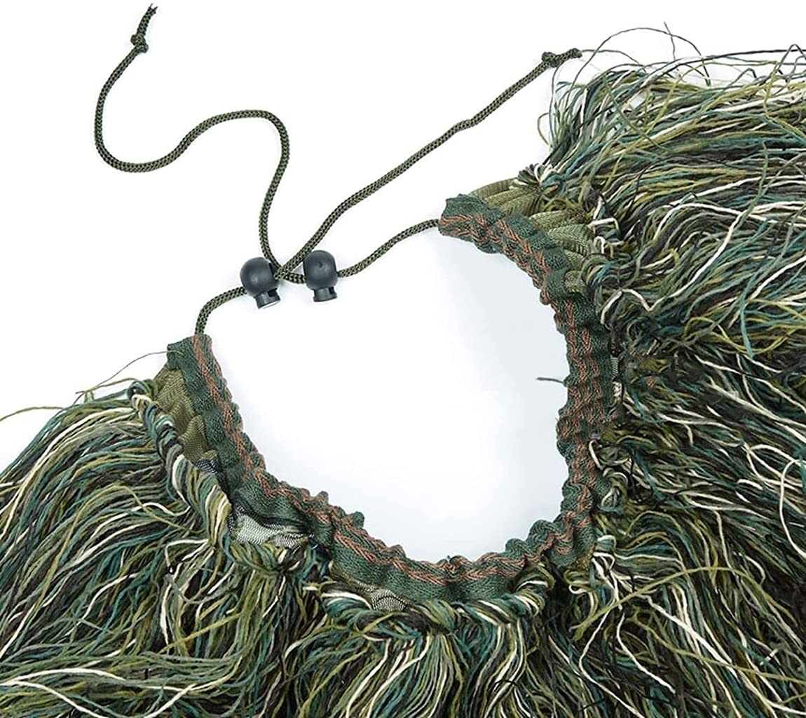 Ghillie Jagd Poncho, Woodland Poncho, Camouflage Kleidung Ghillie Anzug, Camo Umhang Umhang für Airsoft, Jagd, Wildlife Fotografie, Vogelbeobachtung
