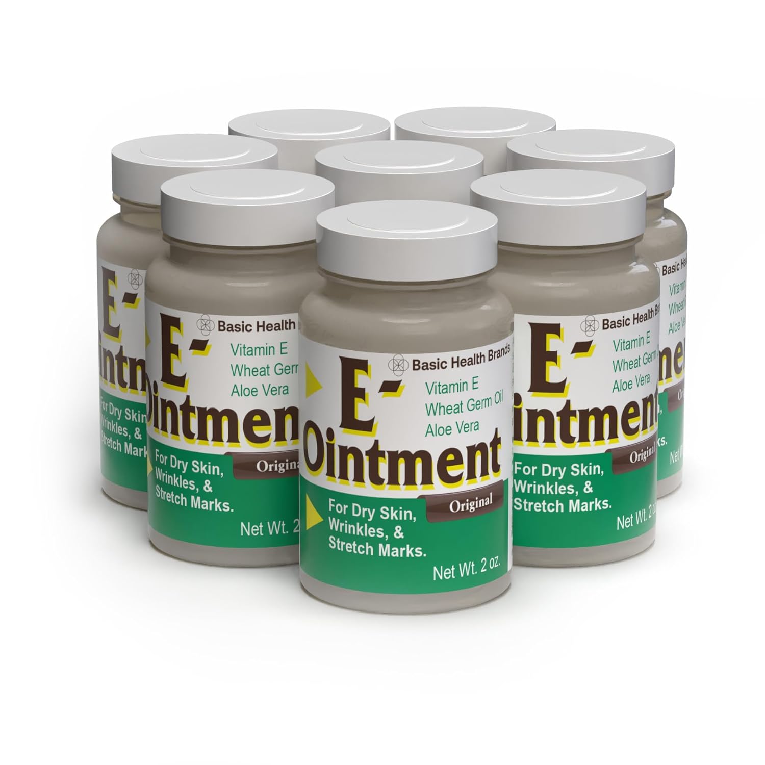Basic Brands Vitamin E Ointment - 2 oz - Original - 8-pack