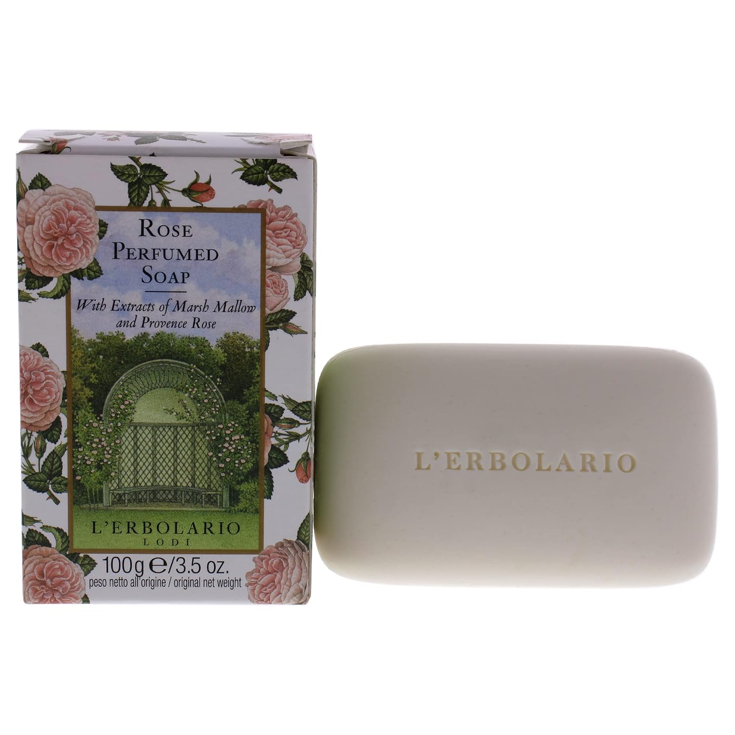 L'Erbolario Rose Perfumed Bar Soap for Moisturizing Skin