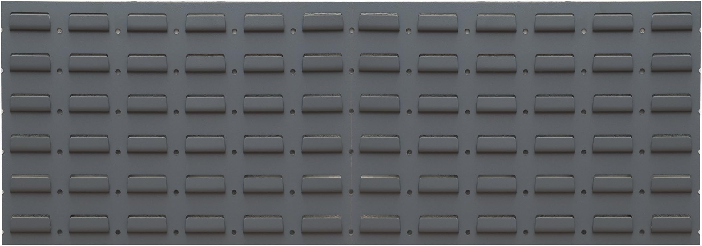 Durham LPW-34.5X12-95 Louvered Panel, Wall, (2) 17.25" x 12" Panels, Gray, 2" Height, 35" Width, 12" Length