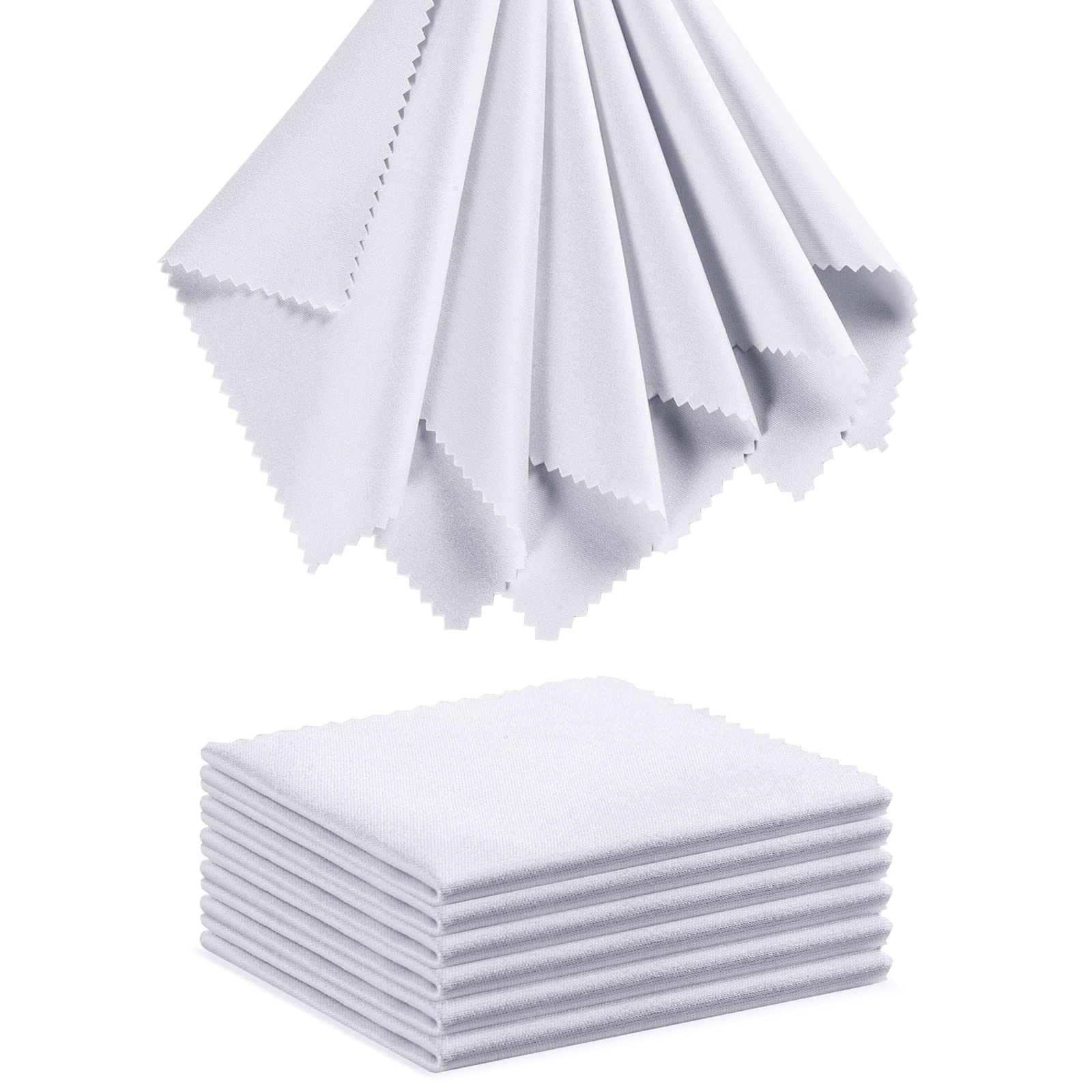 Eyeglass Cleaning Cloth Glasses Cleaner 12Pack Microfiber Lens Cleaner Eyewear Sunglass Wipes for Glass Jewelry Screen Camera Lint Free Thick 5x6 Inch